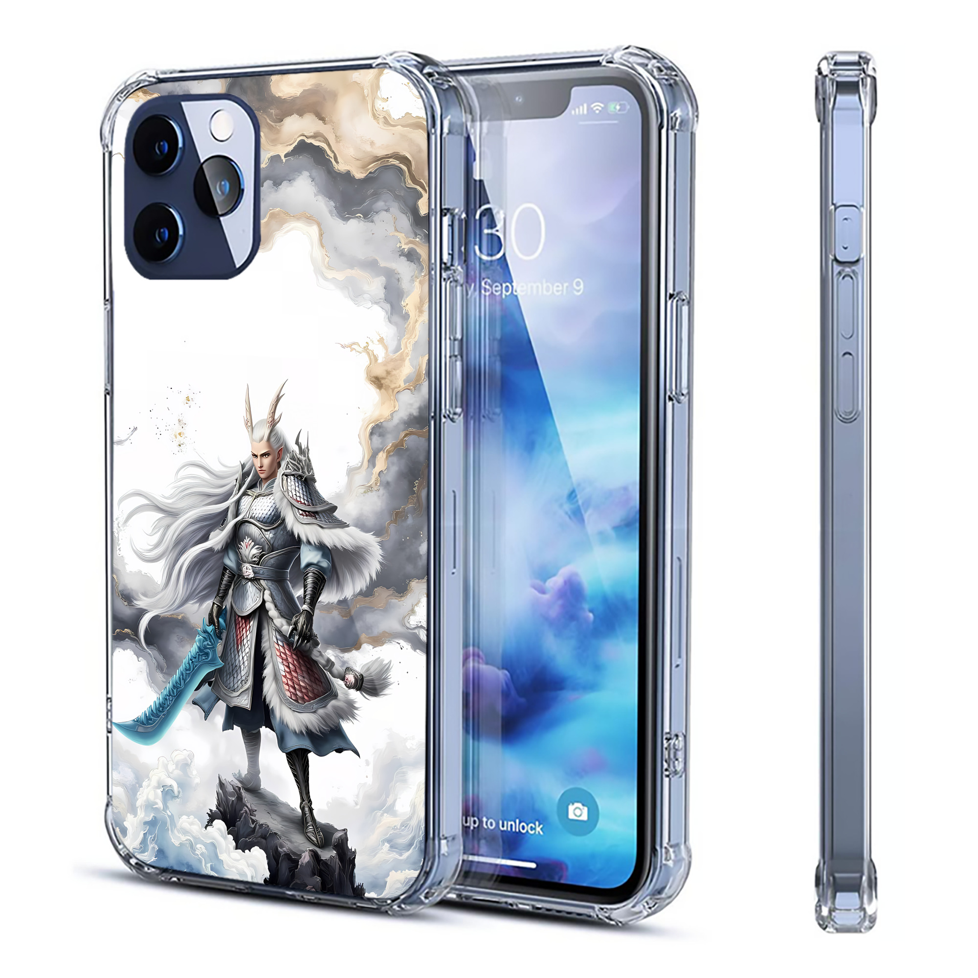 （画像用） Ne Zha 2 ナタ 魔童の大暴れ 【iPhone 12シリーズ対応】透明スマホケース（クリアソフトケース）